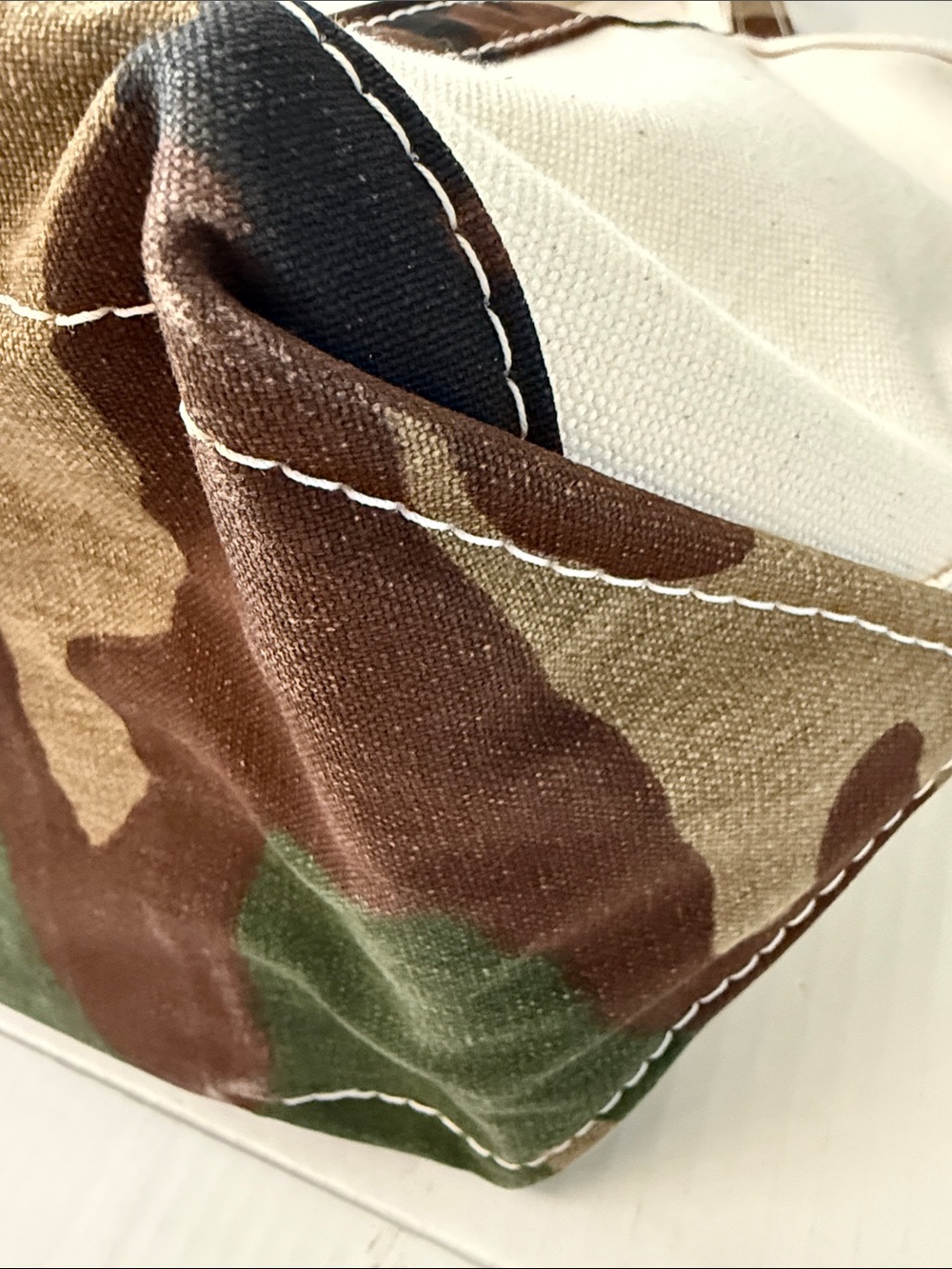 LL BEAN Boat Tote Bag Double Long Handles Zipper - Picture 7 of 8